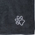 My Doggy Place Super Absorbent Microfiber Towel for Dog Bathing, Charcoal with Paw Print, 2 Pack