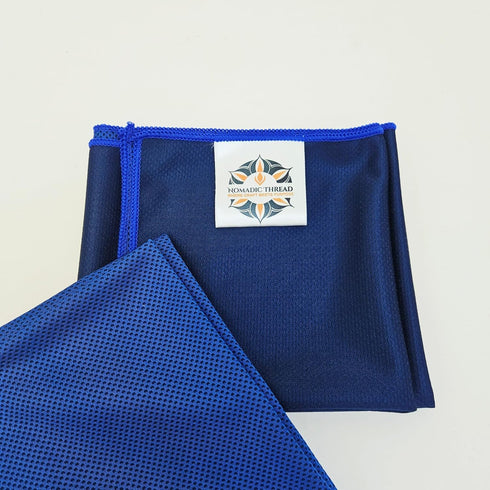 Nomadic Thread Set, 2-Pack, 30" 12" inches, Premium Quality Microfiber Cooling Towel Royal Blue, x Best for Workout