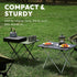MellowCamp Camping Side Table, Ultralight Aluminum Folding Table, Small Compact Portable Ideal for Beach, Outdoor