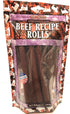 Natural Gourmet Beef Recipe Rolls Dog Treat, Made in USA, 10oz Pouch