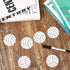 Taiyin Volleyball Acrylic Keychain Bulk for Sports, Volleyball Gift Party Bag Stickers Reward with 1 Black Marker.
