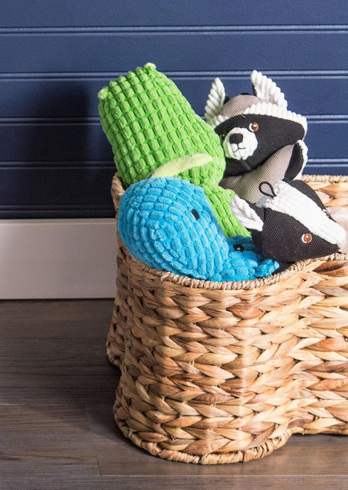 Bone Dry Squeaky Plush Pet Toy Collection - Plush Alligator