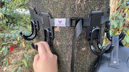 Treestand Strap Hangers with Metal Hooks for Saddle Hunting Gears and Tree Stand Platform