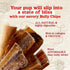(9-12 Inch, 16 Oz.), Natural Farm Bully Chips Digestible Beef Cheek from Grass-Fed Cows, Non-GMO, Grain-Free, Natural
