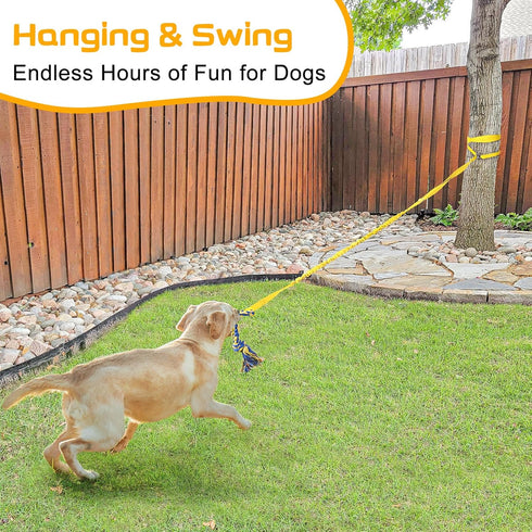 XiaZ Dog Bungee Tug Toy, Outdoor Hanging Tug of War Toy for Small Medium Large Dogs