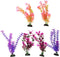 Penn-Plax Aqua-Plants Plastic Aquarium 6 Piece Plant Bundle – Vivid Appearance and Gentle Texture – Multicolored – 8” Height by Penn-Plax