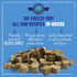 Freeze Dried Dog Food, Fish Medley Recipe, All Natural Raw Dog Food, 14oz Bag, Made in USA