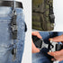 Tactical Keychain with Heavy Duty Quick Release Metal Buckle, EDC Gear Clips with HK Clip and Stainless Steel Ring