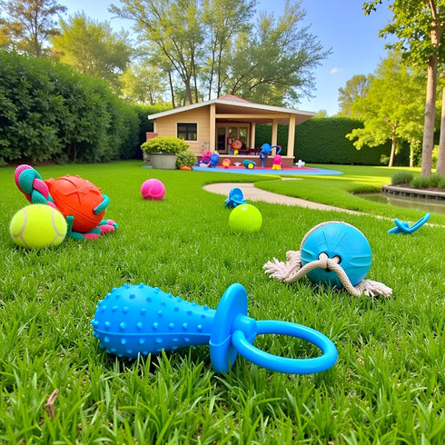 DPWOUM Dog Pacifier,Chew Toys,Mini Bite Resistant Bell Shape Rubber Pacifier, Puppy Molar Chew Training Toy,Bell