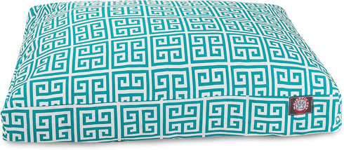Pacific Towers Small Rectangle Indoor Outdoor Pet Dog Bed with Removable Washable Cover by Majestic Pet Products