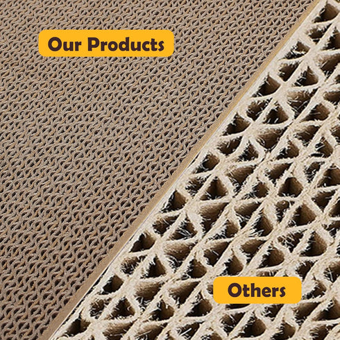 Cat Scratcher, 17.3"L x 7.9"W x 4.7"H, Reversible Design for Double Service Life