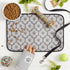 12x18, Bone Dry Machine Washable, Ultra Absorbent Pet Mat, Gray Lattice