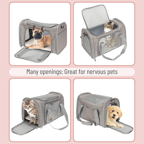Mr. Pen Pet Carrier - Soft Cat & Dog Travel Carrier Bag, Cat Travel Carrier, Dog Soft-Sided Carriers, Pet Travel Carrier