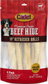 Premium Grade Beef Hide for Dogs, Long Lasting Rawhide Retriever Rolls, 10 Inch (4 Count) by Cadet
