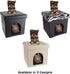 Pet House Ottoman - Collapsible Multipurpose Small Dog or Cat Bed Cube and Footrest with Cushion Top and Interior