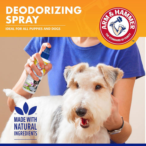 Arm & Hammer Super Deodorizing Spray for Dogs, Best Odor Eliminating Spray, Fresh Kiwi Blossom Scent, 6.7 oz