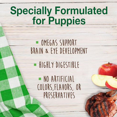 Nylabone Healthy Edibles Natural Puppy Chews, Long Lasting Treats for Puppies, Lamb & Apple Flavor