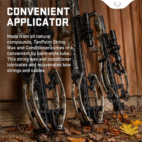 TenPoint String Wax & Conditioner, Lubricates & Extends Life of Crossbow Strings, All-Natural Components