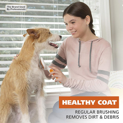 Wahl Premium Patented Dual Level Sensitive Skin Pet Slicker, Ergonomic Handle for Grooming Dogs or Cats