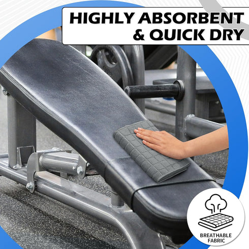 3 Pack 16 27 Inch Microfiber Gym Towels, Grey Sweat Towels, x Quick Dry Hand Towels, Absorbent Yoga Towels for Home Gym