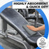 3 Pack 16 27 Inch Microfiber Gym Towels, Grey Sweat Towels, x Quick Dry Hand Towels, Absorbent Yoga Towels for Home Gym