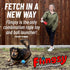 Made in USA Flingsy Dog Ball Launcher and Rope Tug Fetch Thrower Combination Throwing Toy with 100-Percent Natural Cotton Rope