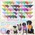 100 Sanwuta Pcs Paisley Dog Bandana Bulk Pet Triangle Scarf Bibs Bandanas for Dogs Washable Puppy Kerchief Adjustable