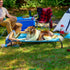 Furhaven Elevated Pet Cots, Cooling & Breathable Nylon Mesh Hammock for Large Dogs, Easy-to-Assemble, Capri Blue