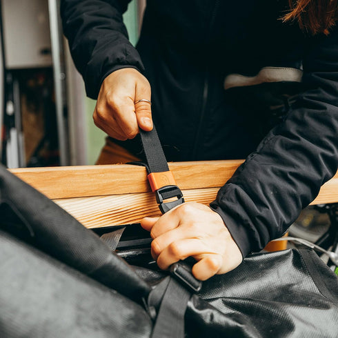 GEAR AID Utility Straps with Side-Release Buckle, Secure and Compress Gear for Camping, Biking, Hunting, Boating,