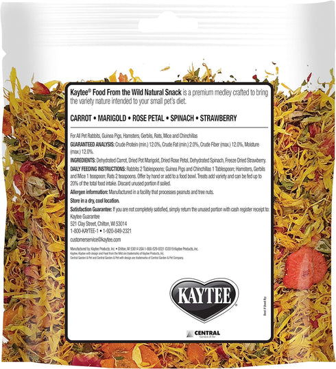 1 Kaytee Food from The Wild Natural Snack for Pet Rabbits, Guinea Pigs And Other Small Animals, Ounce