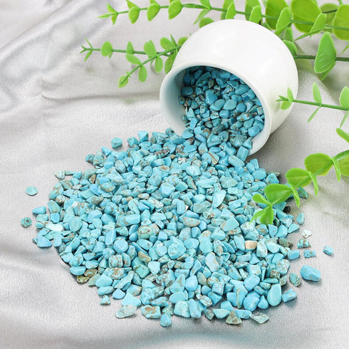 Turquoise Crystal Chips Bulk for Fish Tank Decorations, Aquarium Rocks, Gravel, and Candle Making