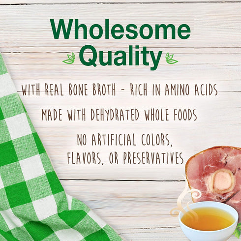 Nylabone Healthy Edibles Natural Dog Chews, Long Lasting Ham Flavor Treats for Dogs, Small/Regular (16 Count)