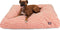 Orange Towers Small Rectangle Indoor Outdoor Pet Dog Bed with Removable Washable Cover by Majestic Pet Products