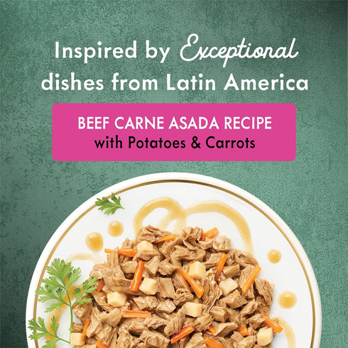 (Pack 24) 3 oz. Purina Fancy Feast Medleys Wet Food for Cats Beef Carne Asada Recipe with Potatoes and Carrots