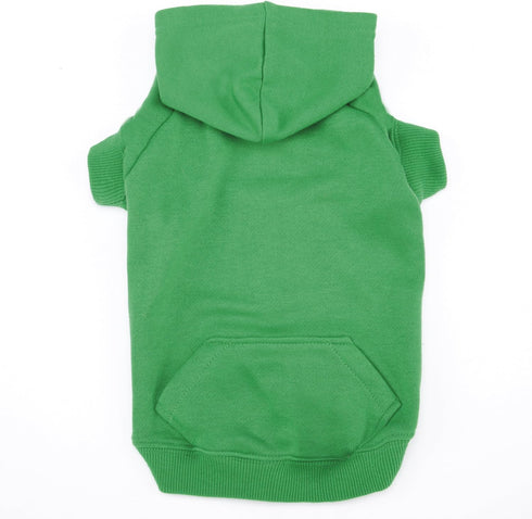 Basic Hoodie for Dogs, 24" XL, Green, Blue
