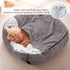 MIXJOY Dog Beds for Large Medium Small Dogs, Rectangle Cave Hooded Blanket Puppy Bed, Luxury Orthopedic Cat Bed (25