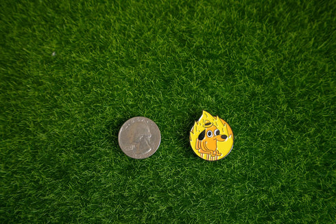 This is Fine Meme Golf Ball Marker with Magnetic Hat Clip, Funny Golf Gift for Men, Kids - Golf Accessories and Gifts