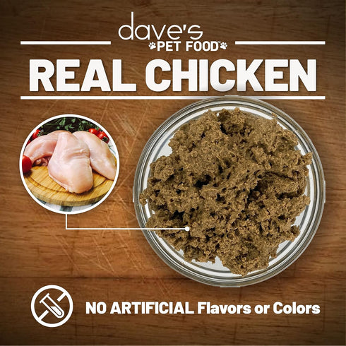 Dave's Pet Food Urinary Tract Cat Food, Chicken Pate in Gravy, Non-Prescription Low Magnesium Diet, 5.5 oz (Case of 24)