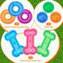 9 Pcs Dog Squeaky Toys Set, Dog Squeaky Balls Bone Shape Teething Toys Donut Shape Squeaky Dog Toys for Small Dogs Puppy Medium Dog TPR Rubber Pet Chew Toy for Training Fetching Teething