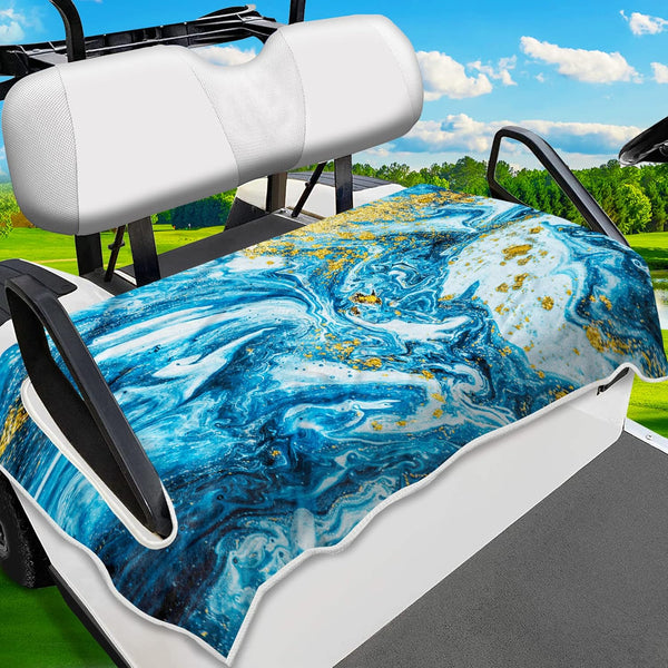 Unique Golf Cart Seat Covers, Microfiber Seat Towel Blanket for EZGO, Yamaha, Club Cars, 2/4-seats Cart