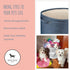 Park Life Designs Dog Toy Storage - For All Pets, Including Cats, Puppies, and Kittens (Capri, Blue, White Bone)
