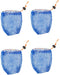 KUFA Sports Crab Bait Bag 4pcs Combo (380D/15,Stretched mesh Size 3/4"; BAG-1x4)