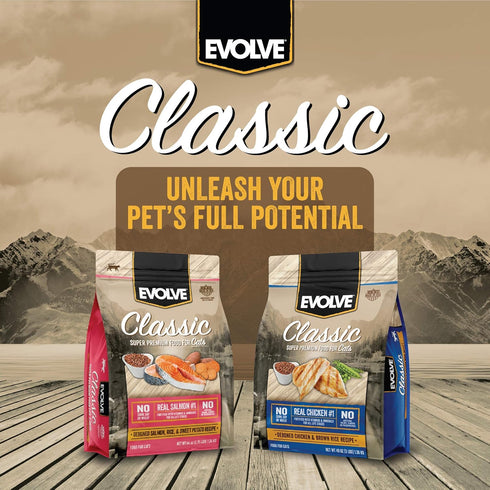 Evolve Classic Cat Food, Deboned Chicken and Brown Rice Recipe, 3lb.