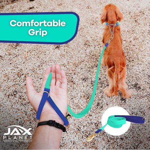 Jelly Color-Block Waterproof Dog Leash - Outdoor Training Agility Leash for Yard, Walking, Hiking, Play, Camping - 5ft,