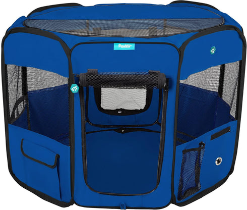 Pawdle Deluxe Premium Pet Dog Playpen Portable Soft Dog Exercise Pen Kennel with