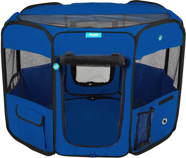Pawdle Deluxe Premium Pet Dog Playpen Portable Soft Dog Exercise Pen Kennel with