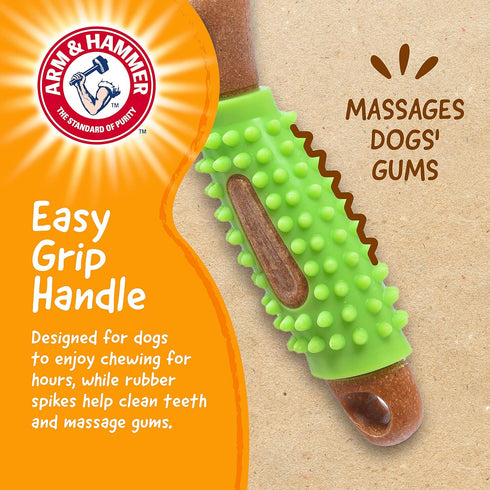 Arm & Hammer Wood Blend Wrench Chew Toy for Dogs, Compressed Wood Dog Chew Toys with Baking Soda, 8 Inch
