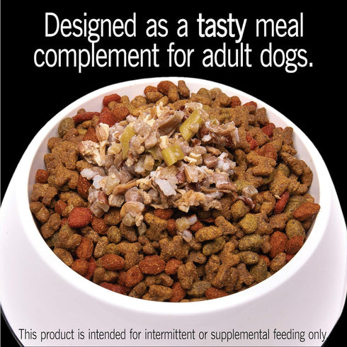 CESAR SIMPLY CRAFTED Adult Soft Wet Dog Food Meal Topper, Beef, Chicken, Purple Potatoes, 10 Tubs, 1.3 oz