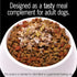 CESAR SIMPLY CRAFTED Adult Soft Wet Dog Food Meal Topper, Beef, Chicken, Purple Potatoes, 10 Tubs, 1.3 oz