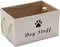 Geyecete Large Fabric Storage Bins, Collapsible Cube Basket for Dog Apparel & Accessories, Beige